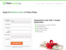 Tablet Screenshot of flashpayday.com